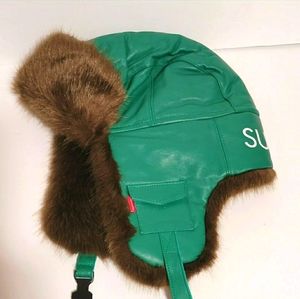 Supreme OG Leather Trooper Hat Aviator